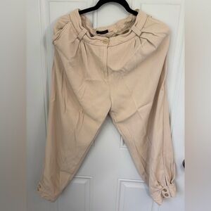 Massimo Dutti Cream Trousers size 6